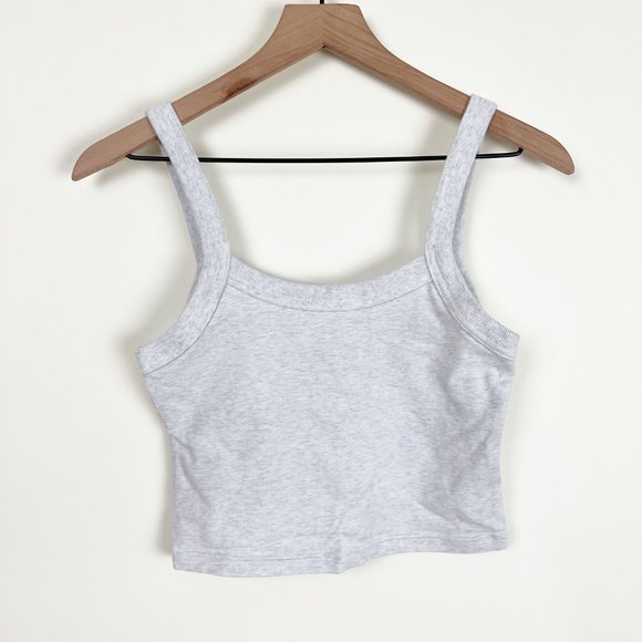 Aritzia TNA Hold-It Sutton Crop Tank Top Scoop Neck Vintage Wash Cropped 90s Y2K - Picture 2 of 8